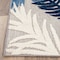 World Rug Gallery Vicenza Tropical Floral Indoor/Outdoor Runner Rug 2' x 7' Navy 8011NAVY2X7 - alternate 4